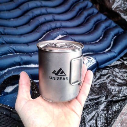 100% Titanium Camping Cup 450ml - Saltwater Bodega