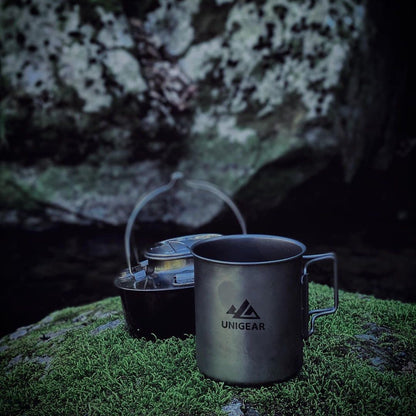 100% Titanium Camping Cup 450ml - Saltwater Bodega