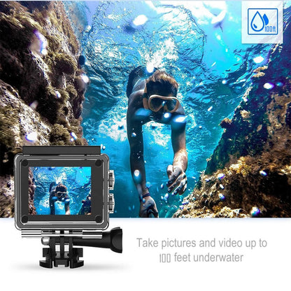 4K Waterproof All Digital UHD WiFi Camera + RF Remote And Accessories - Saltwater Bodega