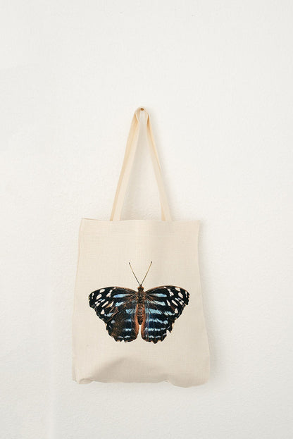 Blue Butterfly Tote, College Student Gift - Saltwater Bodega
