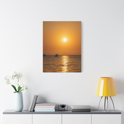 Cartagena Sunset Matte Canvas Wall Print - Saltwater Bodega