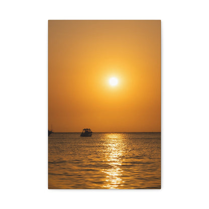 Cartagena Sunset Matte Canvas Wall Print - Saltwater Bodega