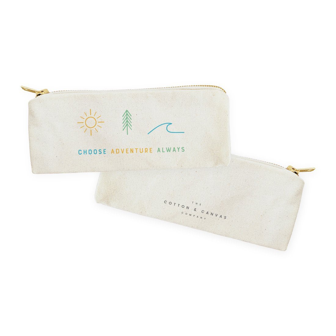 Choose Adventure Always Canvas Pencil Case and Travel Pouch - Saltwater Bodega