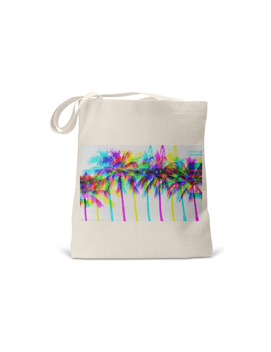 Colorful Palm Tree Tote Bag, College Student Gift - Saltwater Bodega