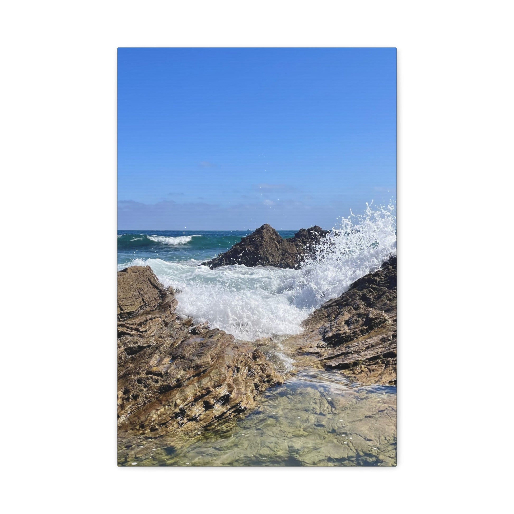 Crystal Cove Matte Canvas Wall Print - Saltwater Bodega