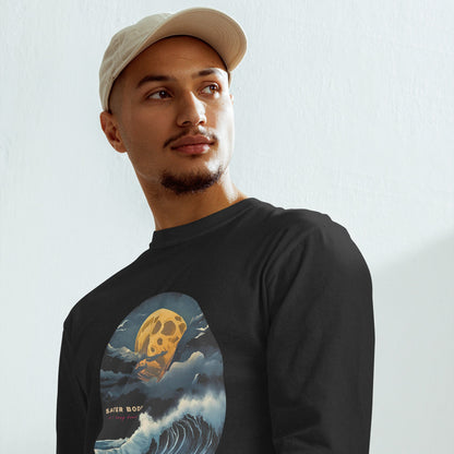 Full Moon Waves Heavyweight Long Sleeve Tee - Saltwater Bodega