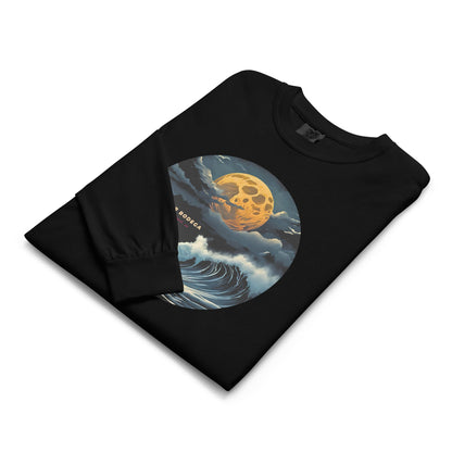 Full Moon Waves Heavyweight Long Sleeve Tee - Saltwater Bodega