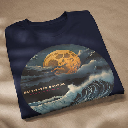 Full Moon Waves Tee - Saltwater Bodega