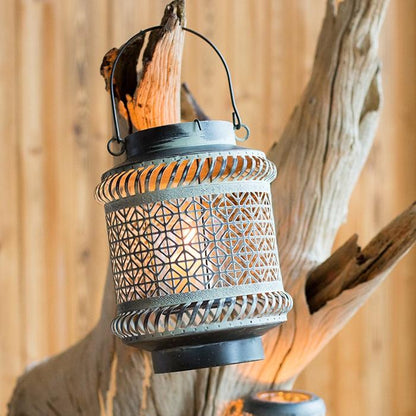Metal Lantern Candle Holder - Saltwater Bodega