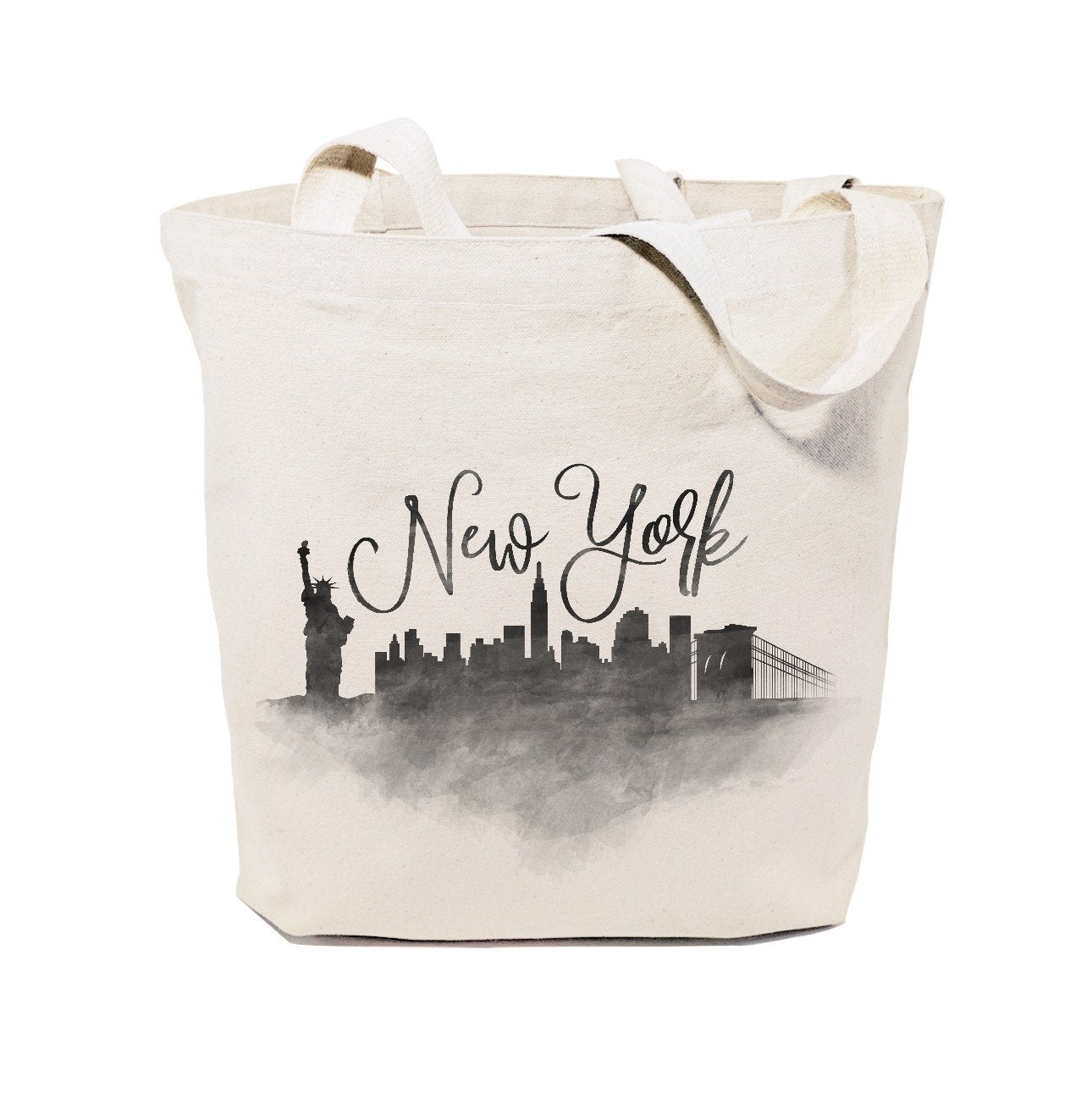 New York Cityscape Cotton Canvas Tote Bag - Saltwater Bodega