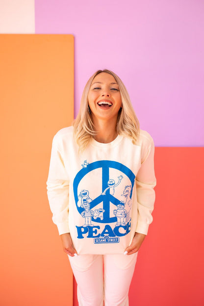 Sesame Street Peace Sweatshirt - Saltwater Bodega