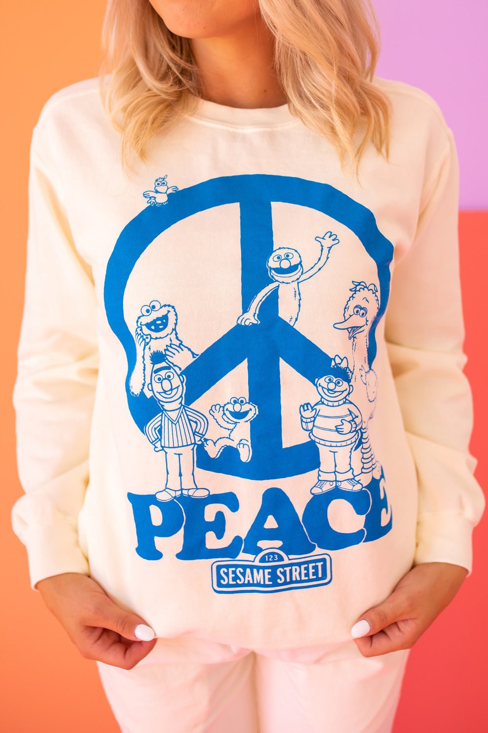 Sesame Street Peace Sweatshirt - Saltwater Bodega