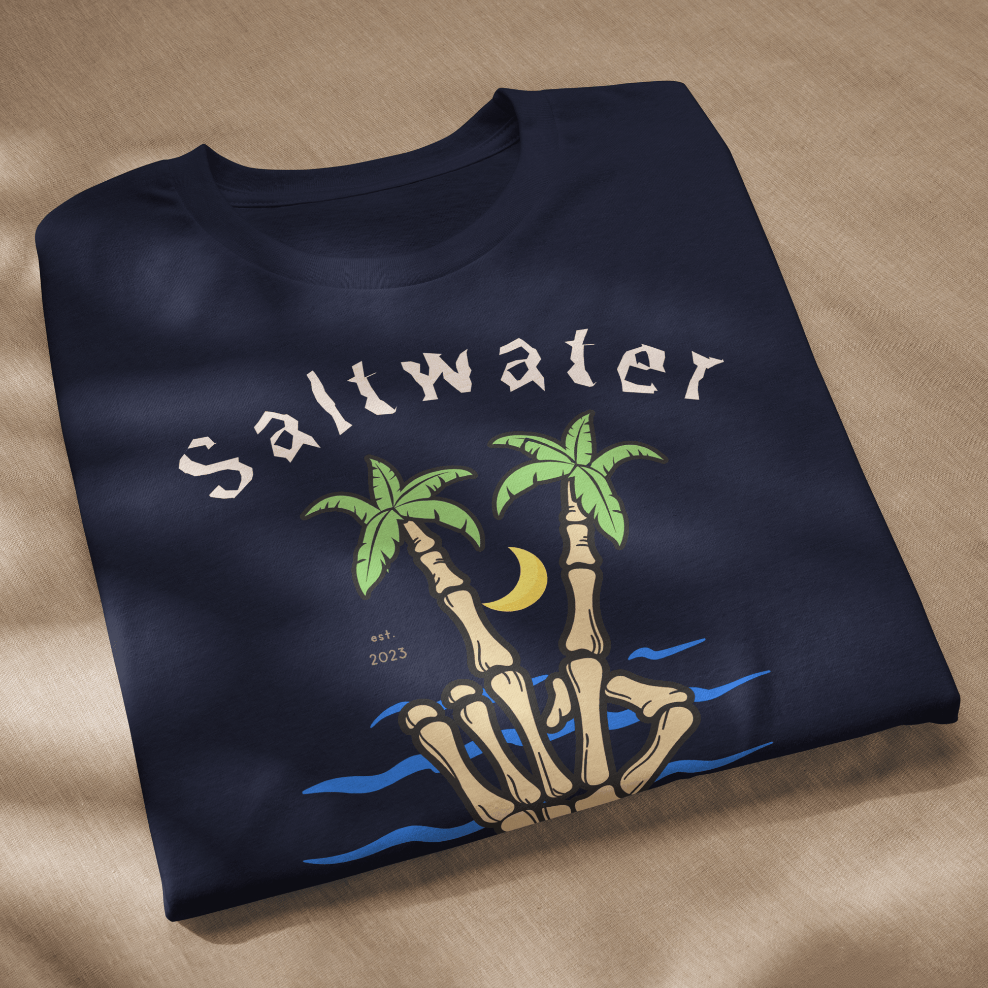 Skeleton Peace Tee - Saltwater Bodega