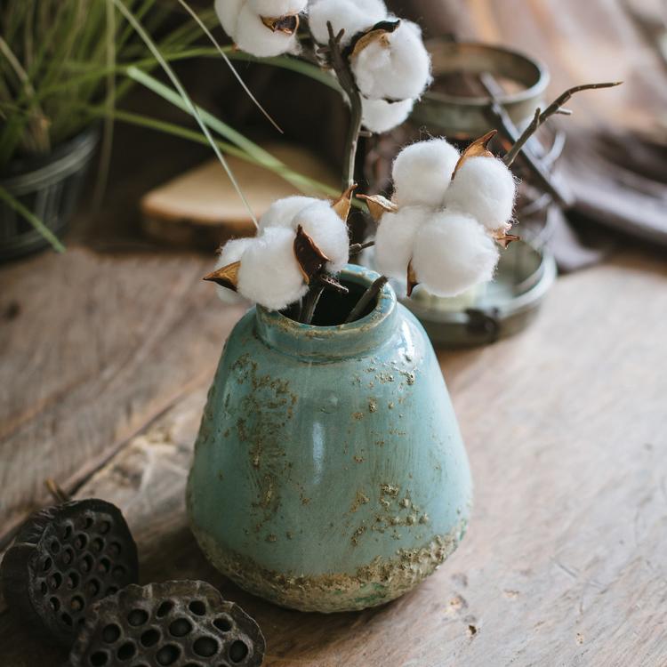 Turquoise Ceramic Vase - Saltwater Bodega