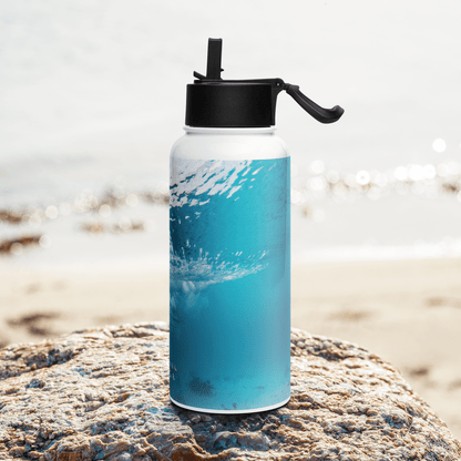 Underwater Stainless Steel Water Bottle with Straw Lid - Saltwater Bodega