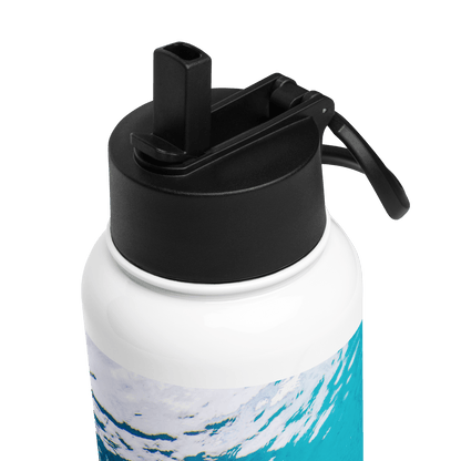 Underwater Stainless Steel Water Bottle with Straw Lid - Saltwater Bodega