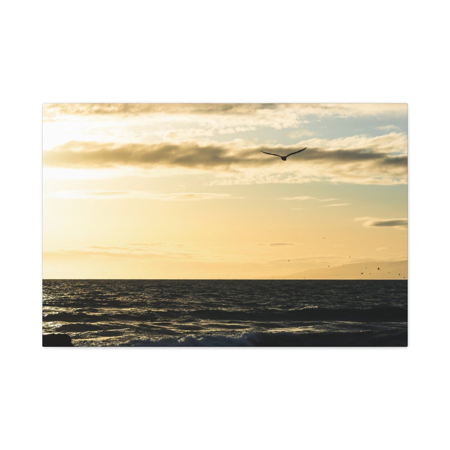 Venice Beach Sunset Matte Canvas Wall Print - Saltwater Bodega