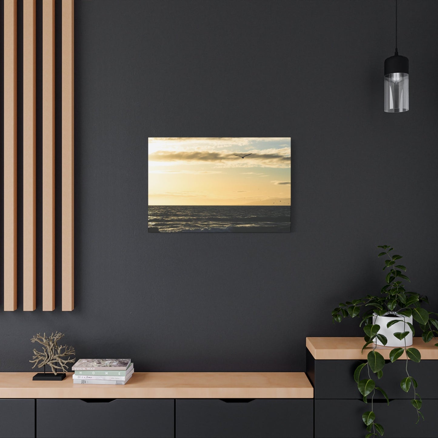 Venice Beach Sunset Matte Canvas Wall Print - Saltwater Bodega